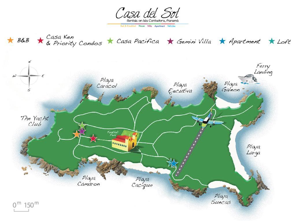 Casa del Sol Bed&Breakfast Bed and Breakfast Contadora Island Esterno foto